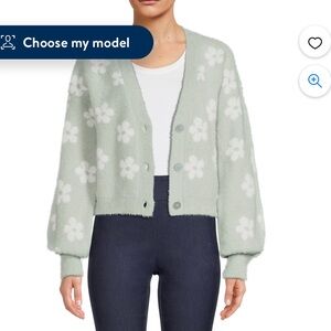 No Boundaries Juniors' Cropped Open Front Cardigan